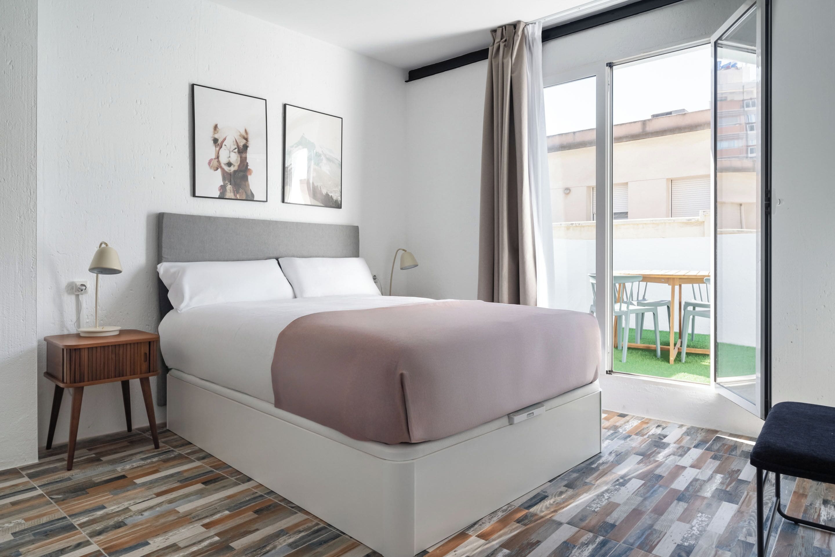 One-Bedroom Apartment with Terrace | Individually decorated, individually furnished, laptop workspace