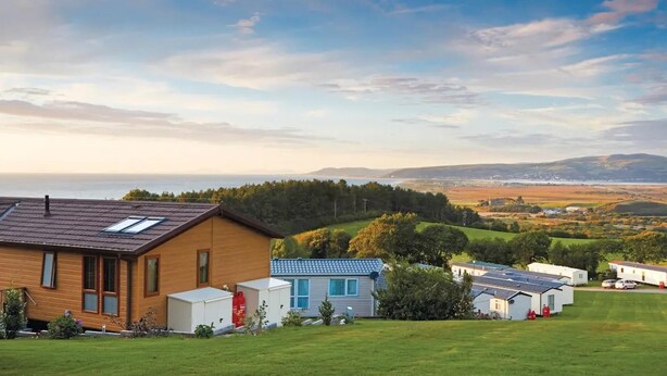Cabin | Exterior - 3 Bed Caravan - Sleeps 6 - Pets - Parking - Wifi (Borth)