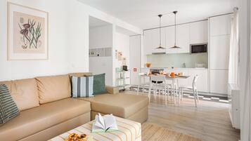 City-Apartment, 2 Schlafzimmer, Nichtraucher | Wohnbereich
