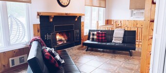 Cozy retreat fireplace and spa