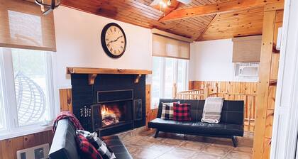 Cozy retreat fireplace and spa