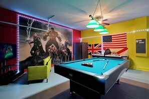Games room - W/Hills,5Bed/3Bath-Avengers Games room,Cars/princess themed rooms,free pool heat (Kissimmee)