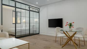 65-inch LED TV with cable channels