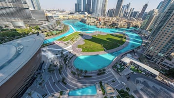 Vue sur la ville depuis l’hébergement