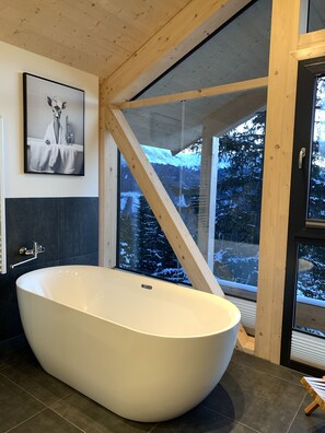 Douche, serviettes fournies