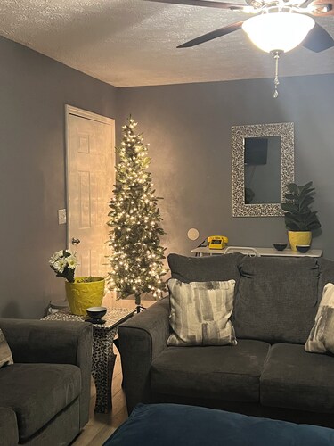 Spacious 4-bedroom house in Columbus with privacy fence situated in the county!