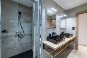 Hair dryer, towels, soap, toilet paper - Chalet Jeanice - Sauna - Spa (Gérardmer)