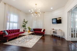 Smart TV, foosball, books