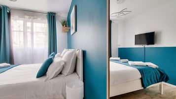 Deluxe Apartment, Garden View | 1 bedroom, premium bedding, free WiFi, bed sheets