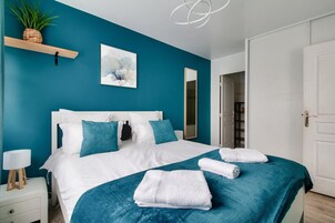 Appartement Deluxe, vue jardin | 1 chambre, literie de qualité supérieure, Wi-Fi gratuit, draps fournis