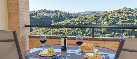 屋外ダイニングエリア