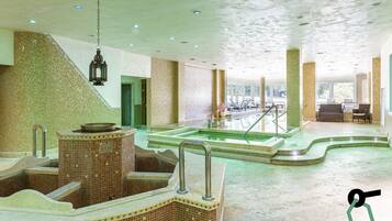 Sauna, hot tub, steam room, body treatments, body wraps, body scrubs