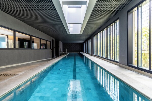 Indoor pool, outdoor pool