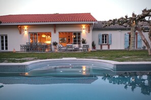 Pool - Air-conditioned villa with heated pool and Jacuzzi (Soustons)