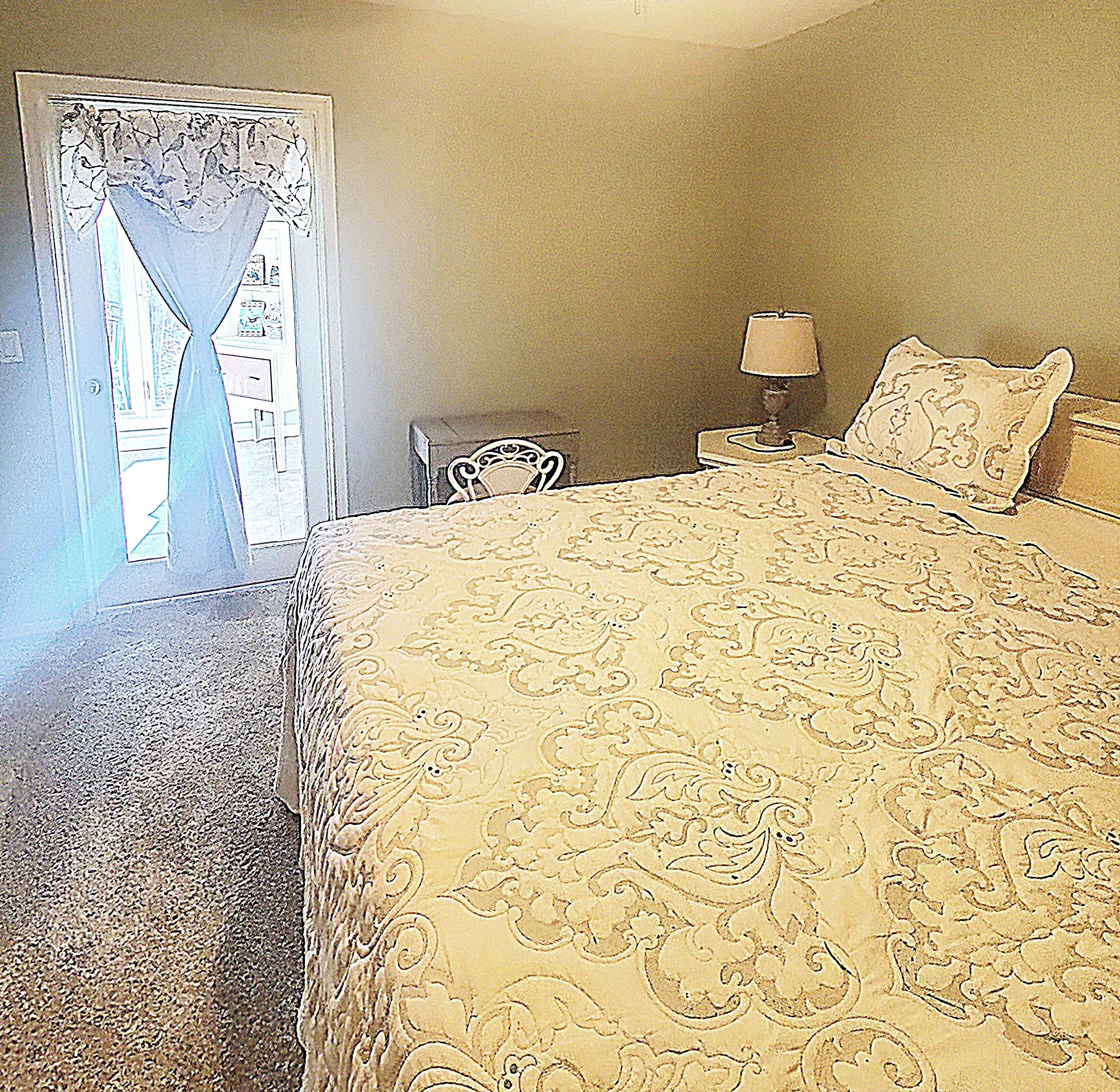 2 bedrooms, iron/ironing board, travel crib, WiFi