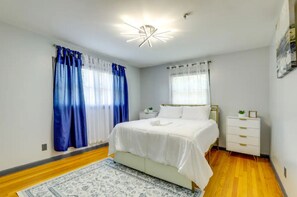 3 soverom, strykejern/-brett, wi-fi og sengetøy