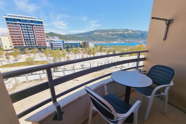 Economy Studio, 2 Twin Beds, Balcony, Partial Sea View | Balcony view