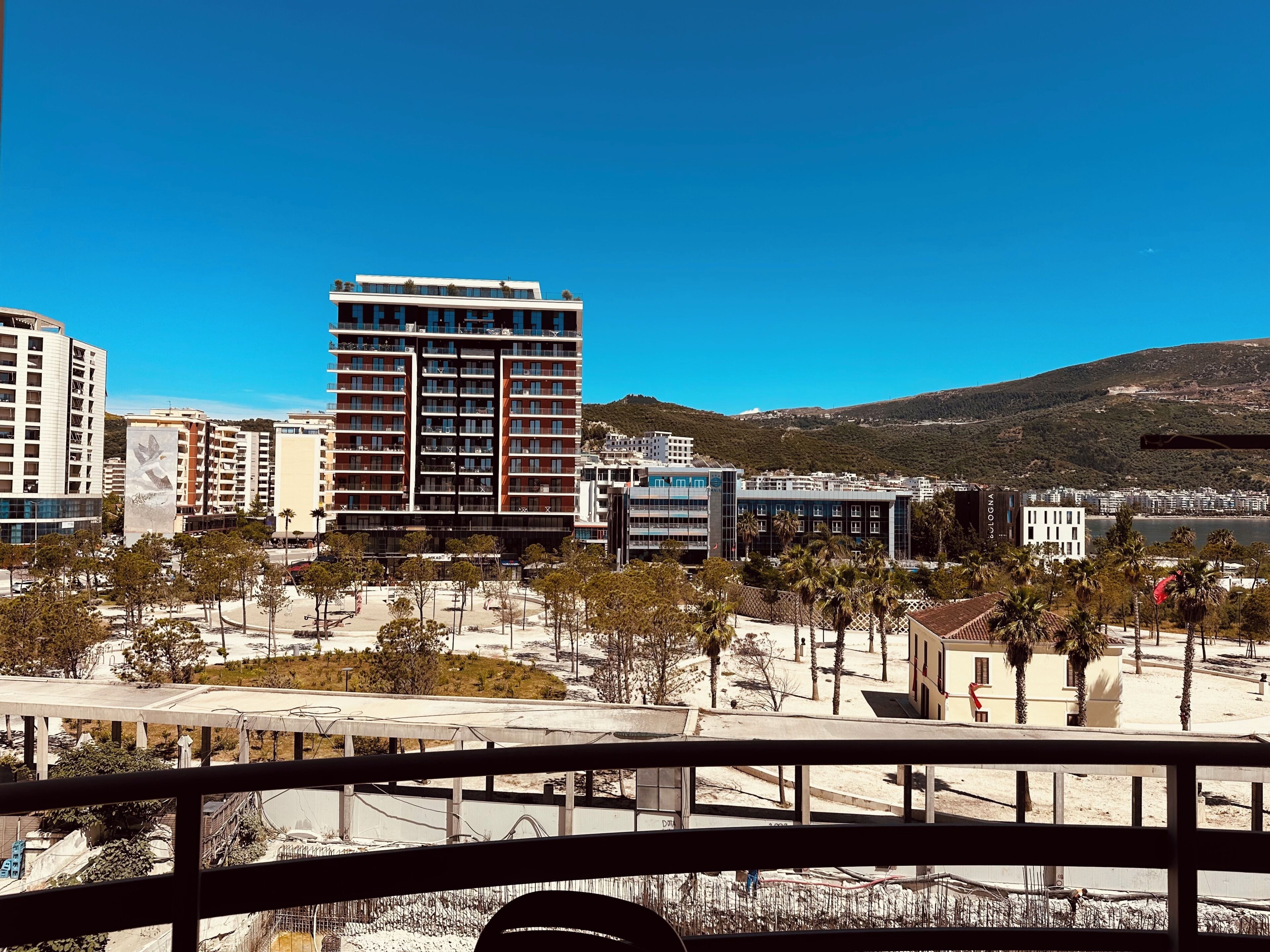 Economy Studio, 2 Single Beds, Balcony, Partial Sea View | Balcony view