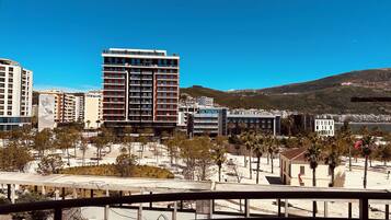 Economy Studio, 2 Single Beds, Balcony, Partial Sea View | Balcony view