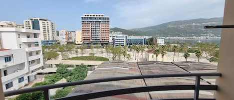 Economy Studio, 2 Twin Beds, Balcony, Partial Sea View | Balcony view