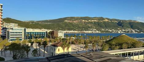 Vue sur la plage/lâocĂ©an