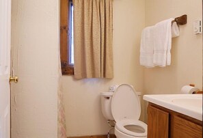 Hair dryer, towels