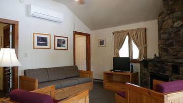 TV connectée, cheminée