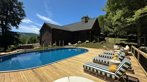 Piscine extérieure, piscine chauffée