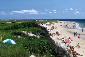 Vlak bij het strand