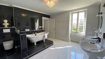 Royal Suite, Pool View | Bathroom | Hair dryer, soap