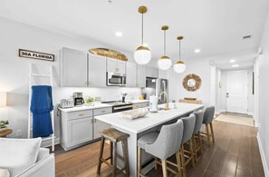 Condo, Multiple Beds (Gulf Place Residences 203) | Private kitchen | Oven, toaster - Gulf Place Residences 203 (Santa Rosa Beach)