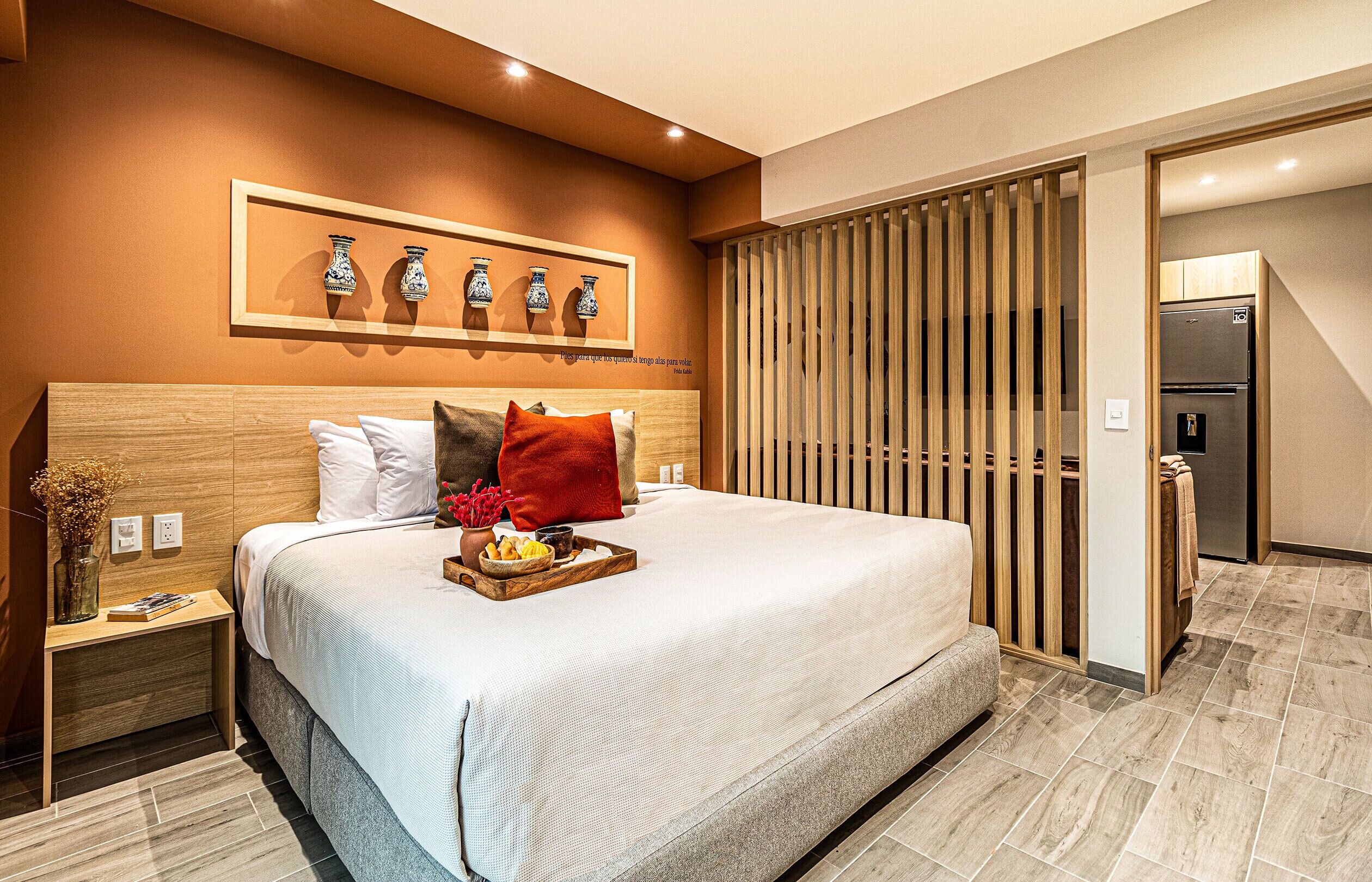 Departamento tradicional | Ropa de cama hipoalergénica y caja de seguridad en la habitación 