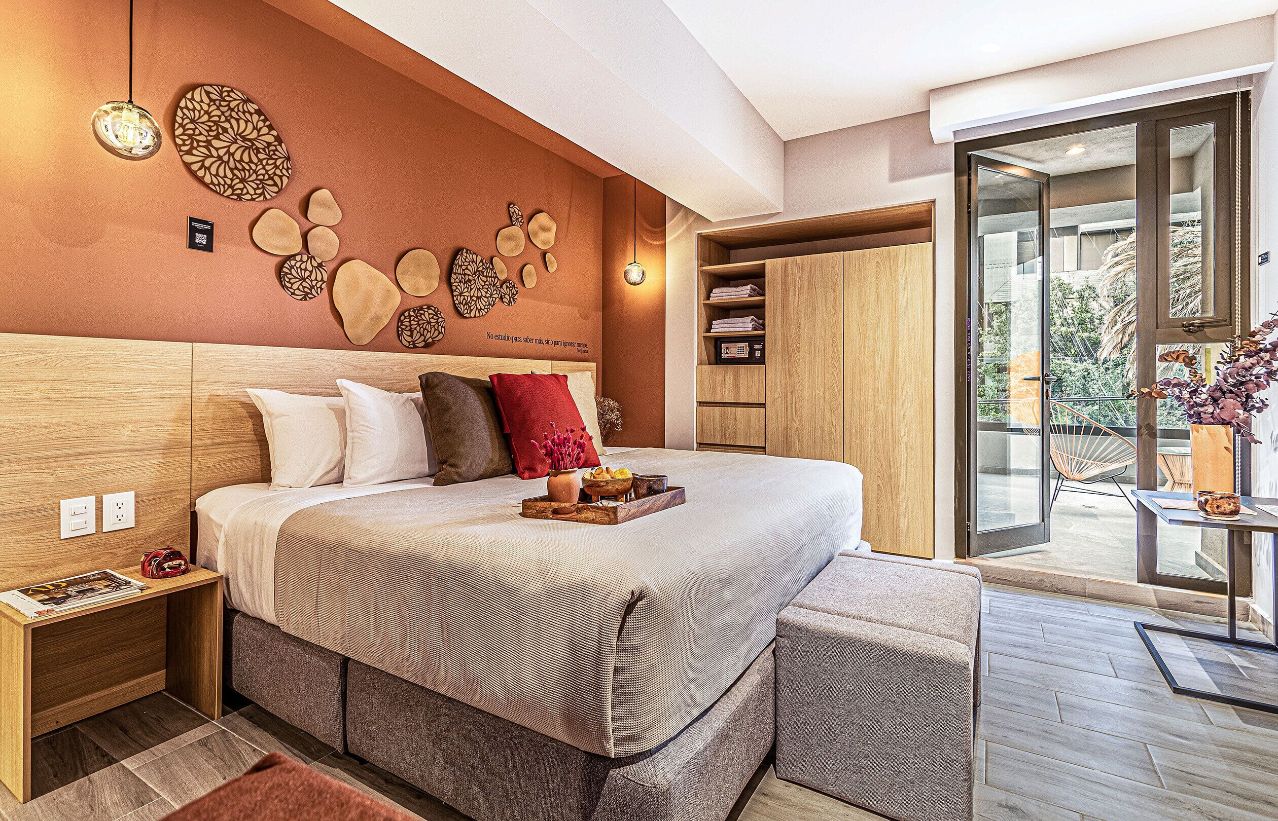 Departamento urbano | Ropa de cama hipoalergénica y caja de seguridad en la habitación 