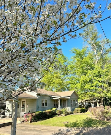 Exterior. Centrally located, cozy, cottage style home in Paris, Arkansas.