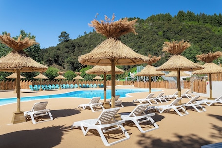 Parque acuático. Camping Château de l'Hom