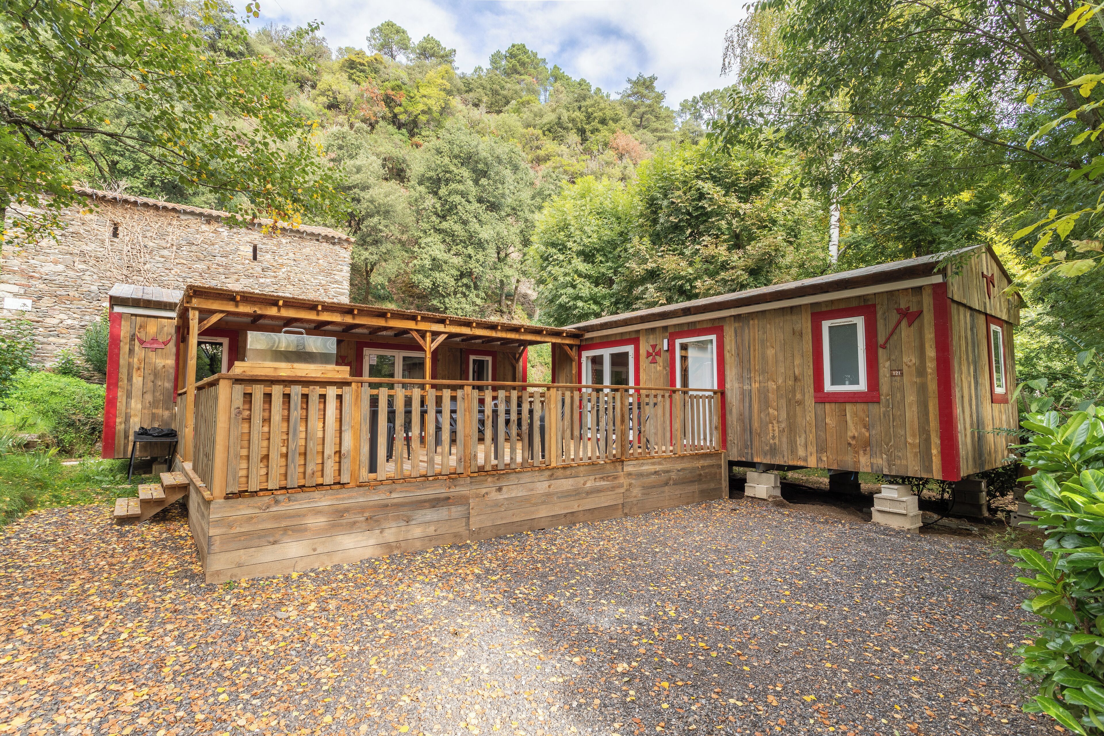 Nhà di động Superior, quang cảnh núi | Nôi/giường cho trẻ sơ sinh (phụ phí) 