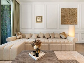 TV, video games, table football, stereo