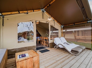 Terrace/patio - Tranquil Tuhelj Thermal Haven Glamping Tents - Camping Tent 3 (Tuhelj)