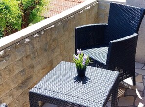 Terrace/patio - Fashonable and Trendy Apartments Crikvenica - Classic Studio Apartment with Balcony (Crikvenica)