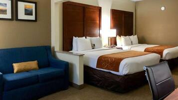 Standard Double Room, Balcony, Pool View | 1 bedroom, blackout drapes, soundproofing, iron/ironing board