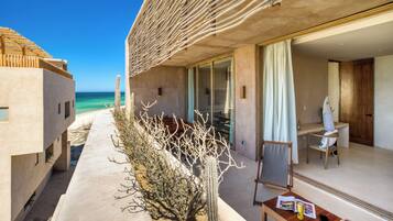 Penthouse de lujo, vista parcial al océano | Terraza o patio