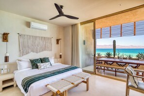 Panoramic Villa, 3 Bedrooms, Ocean View | 3 bedrooms, Egyptian cotton sheets, premium bedding, desk