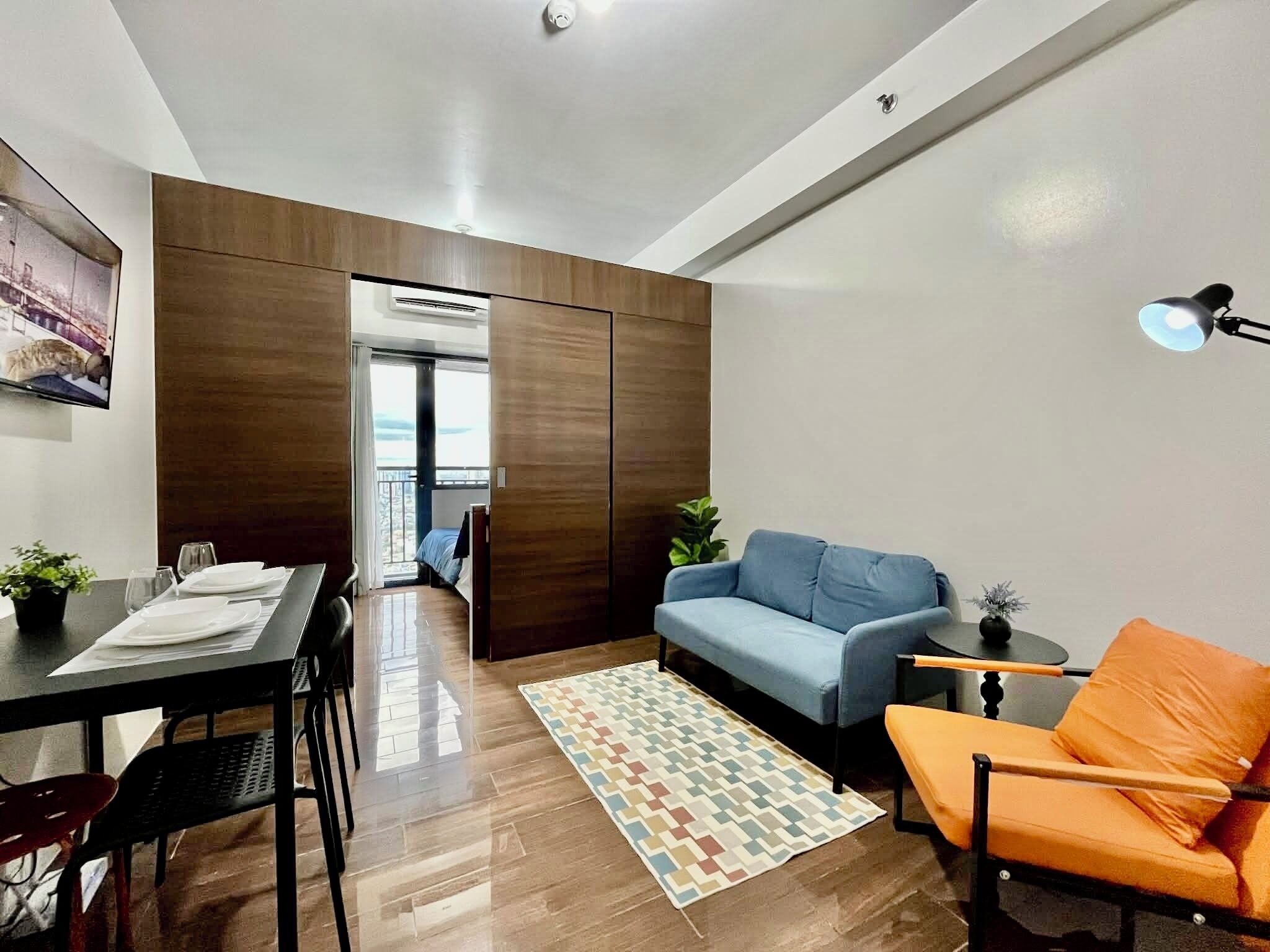 City Condo, Kitchen, Partial Sea View | Living area | TV