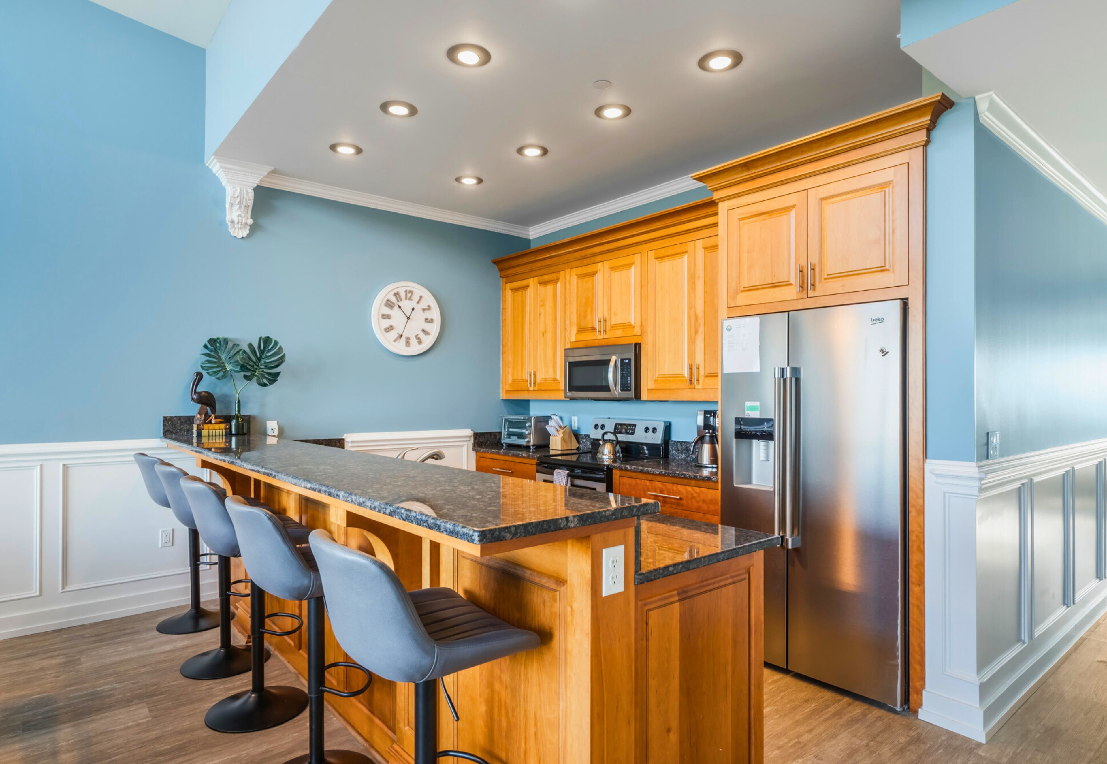 Microwave, oven, stovetop, dishwasher