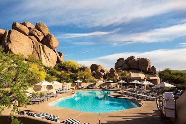 A heated pool