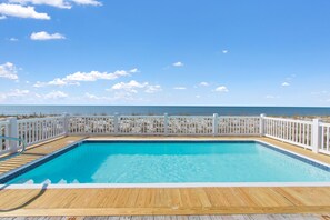 Pool - "Whale of a Time" is a 5 Bedrooms, 4 Bathrooms, Oceanfront, Elevator (Oak Island)