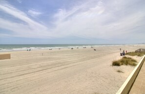 En la playa