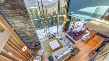 Smart TV, fireplace, printers