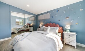 4 habitaciones, cuna de viaje, wifi gratis y ropa de cama