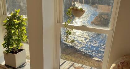 Creative winter and spring on a river in Maine